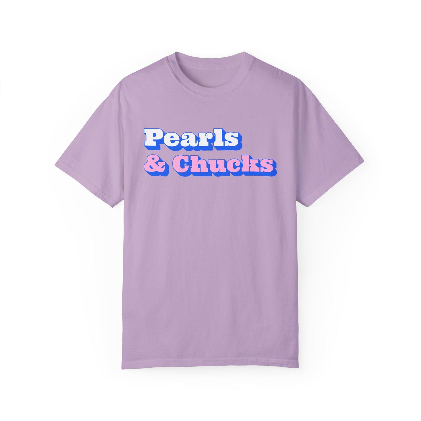 Pearls & Chucks General (Unisex Garment-Dyed T-shirt)