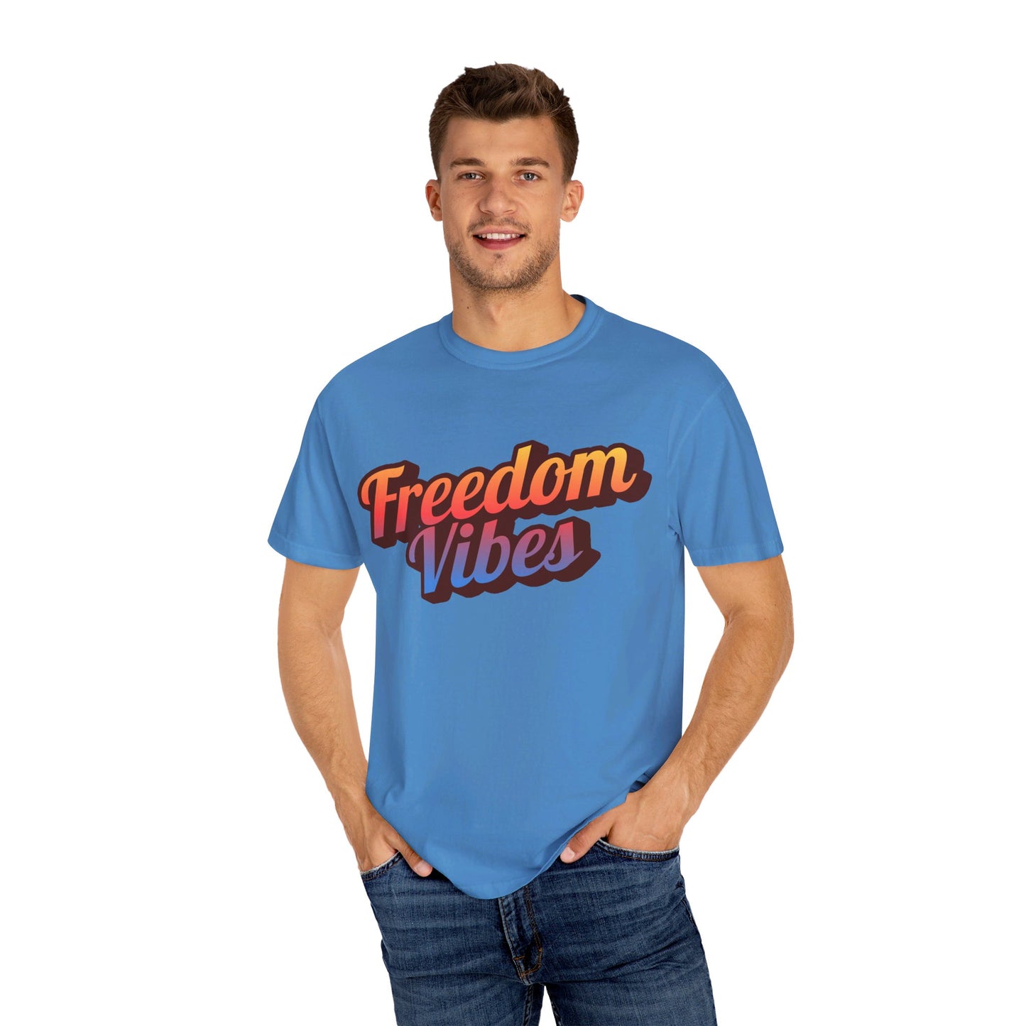 Freedom Vibes | Unisex Garment-Dyed T-shirt