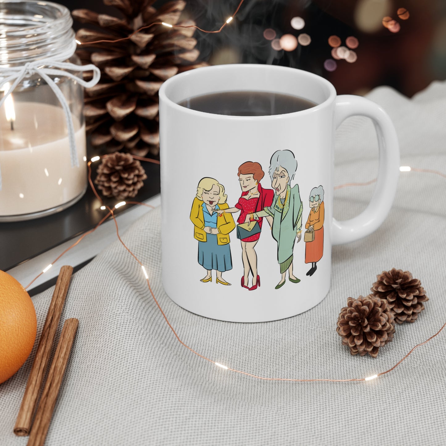 Golden Girls-inspired Illustrated Coffee or Tea Mug 11oz