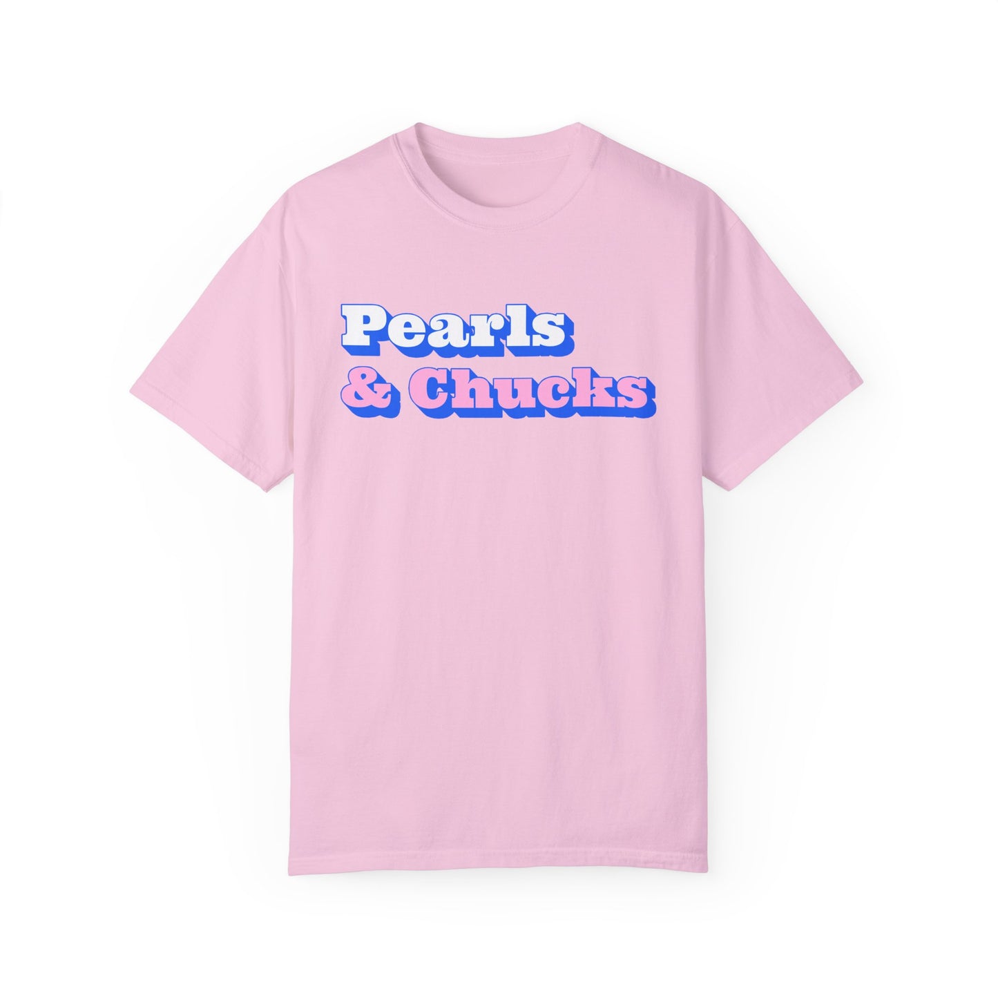 Pearls & Chucks General (Unisex Garment-Dyed T-shirt)