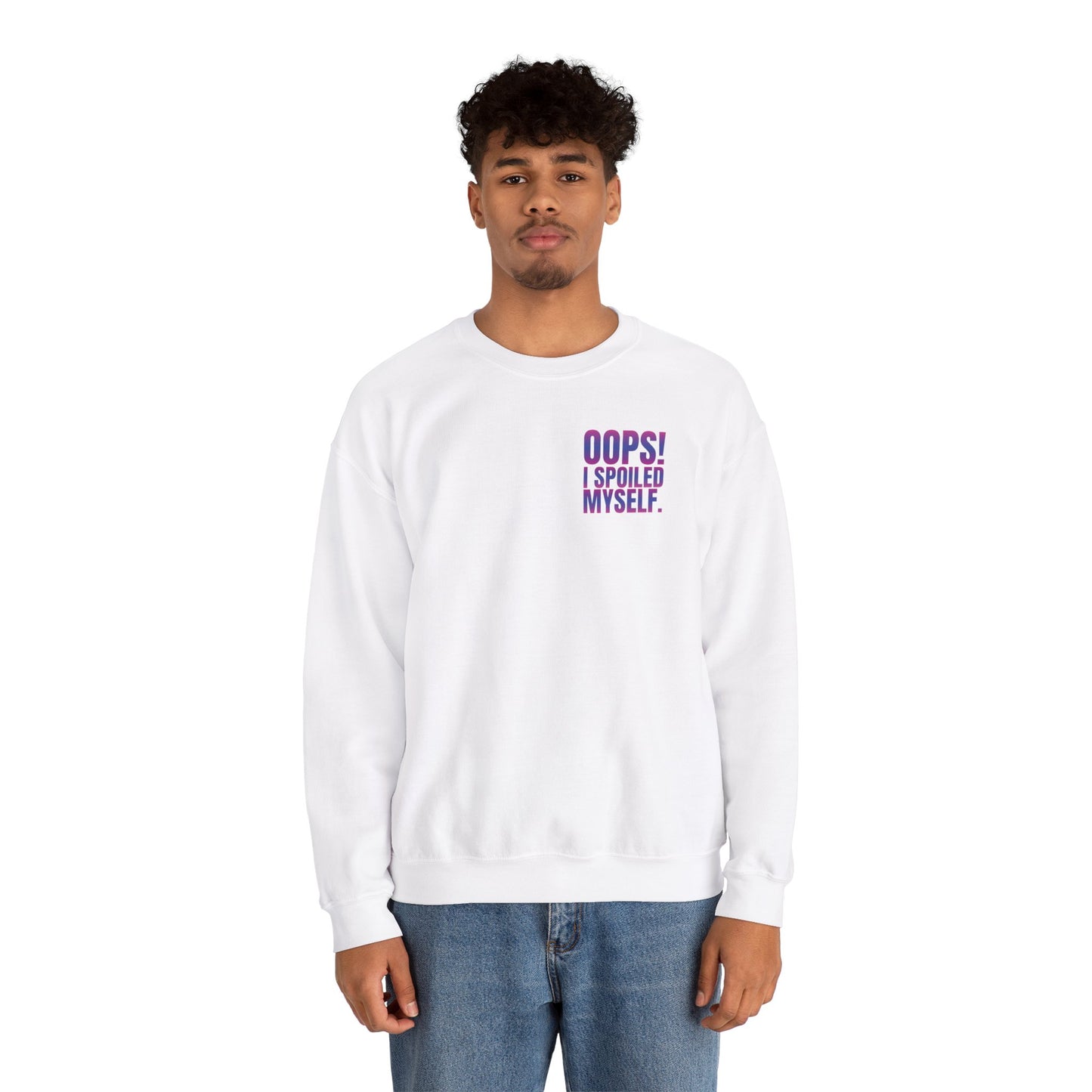 Embroidered Crewneck Sweatshirt - Oops! I spoiled myself.