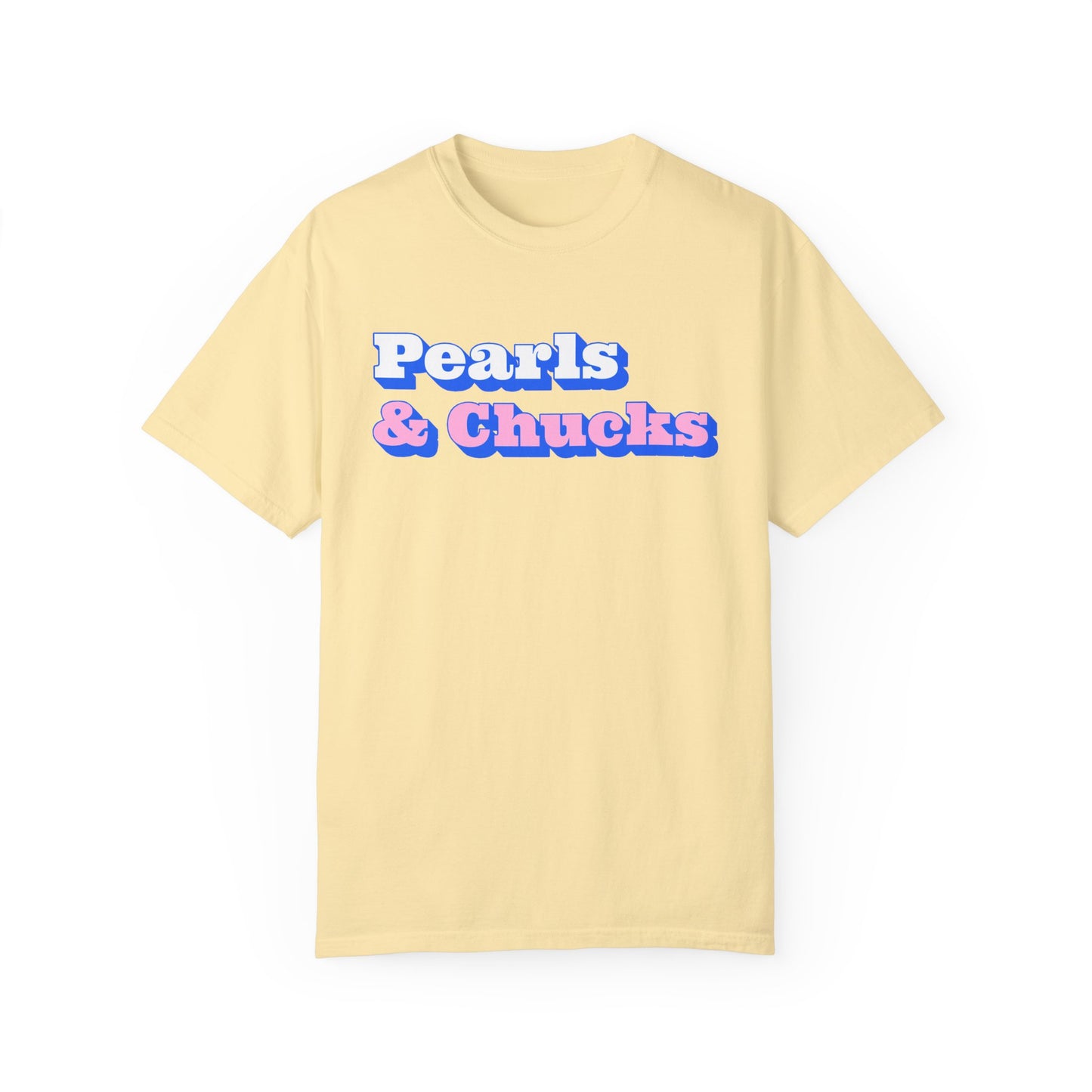 Pearls & Chucks General (Unisex Garment-Dyed T-shirt)