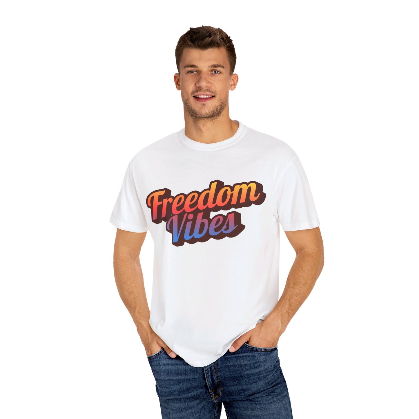 Freedom Vibes | Unisex Garment-Dyed T-shirt