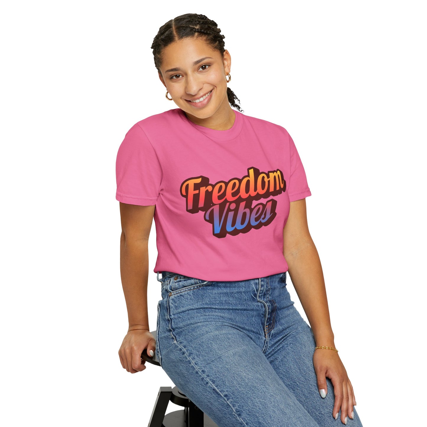 Freedom Vibes | Unisex Garment-Dyed T-shirt