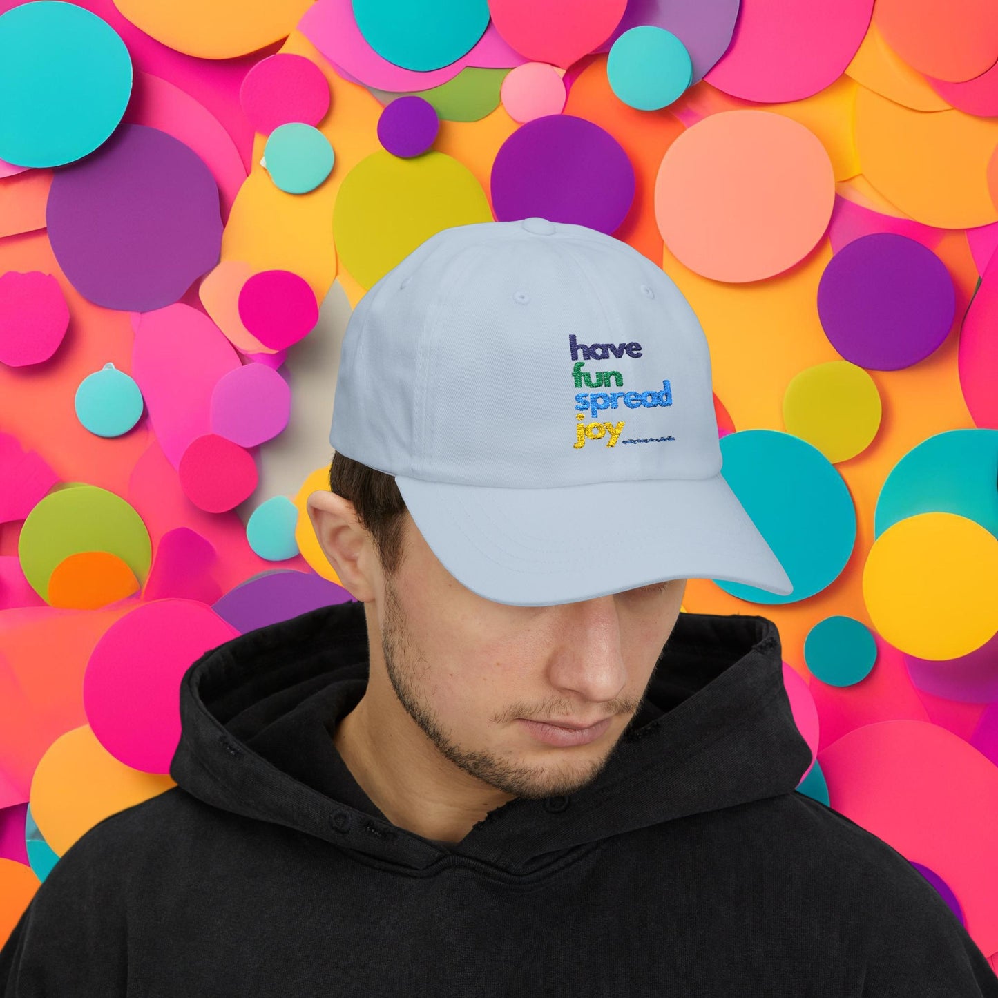 Have Fun Spread Joy Hat - Hats | A quirky, joy-filled design from Have Fun Spread Joy.