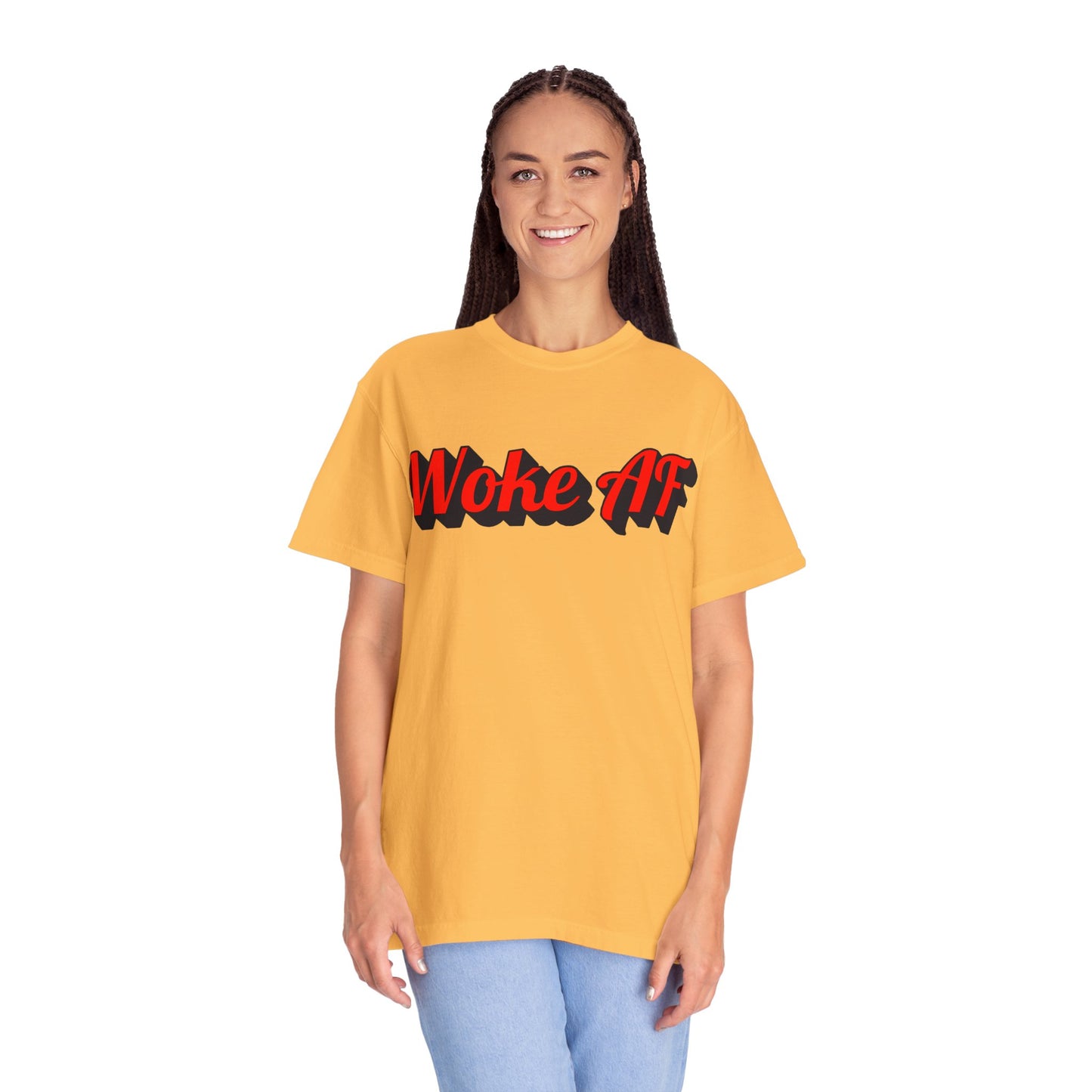 Woke AF Unisex T-Shirt - T-Shirt | A quirky, joy-filled design from Have Fun Spread Joy.