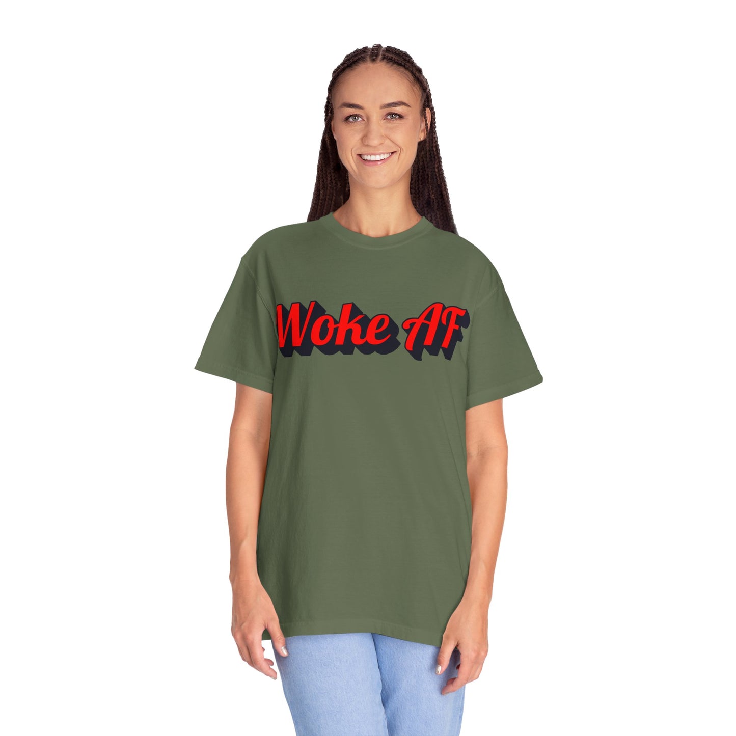 Woke AF Unisex T-Shirt - T-Shirt | A quirky, joy-filled design from Have Fun Spread Joy.