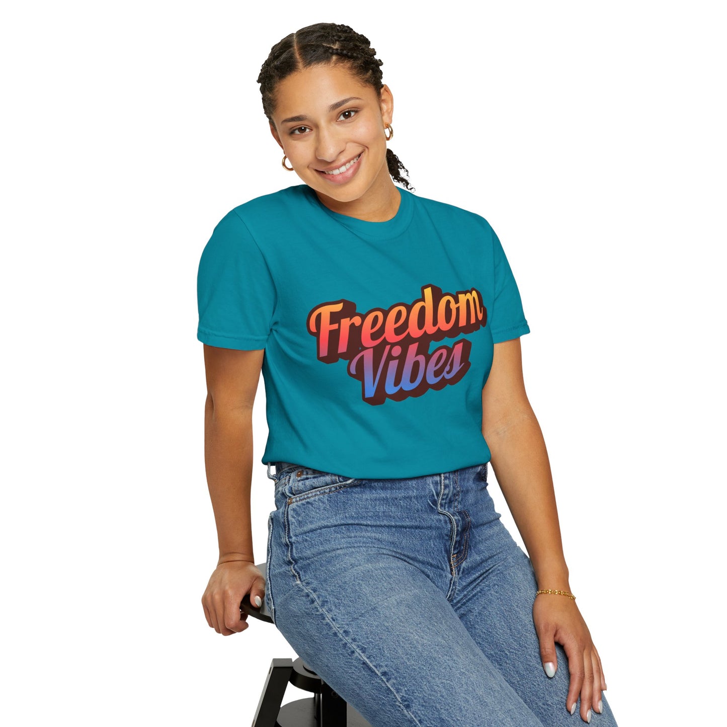 Freedom Vibes | Unisex Garment-Dyed T-shirt