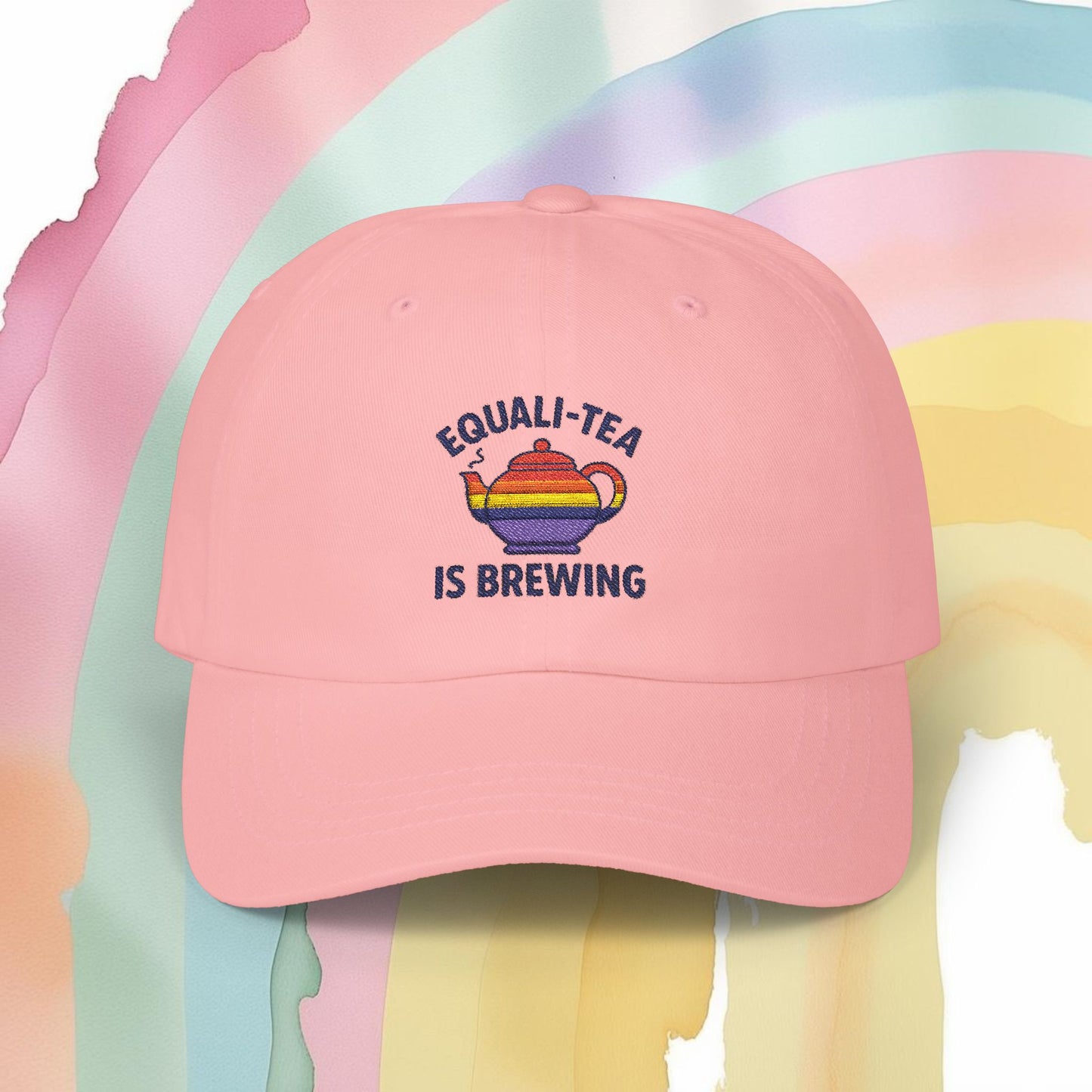 Equali-Tea Is Brewing Hat - Hats | A quirky, joy-filled design from Have Fun Spread Joy.