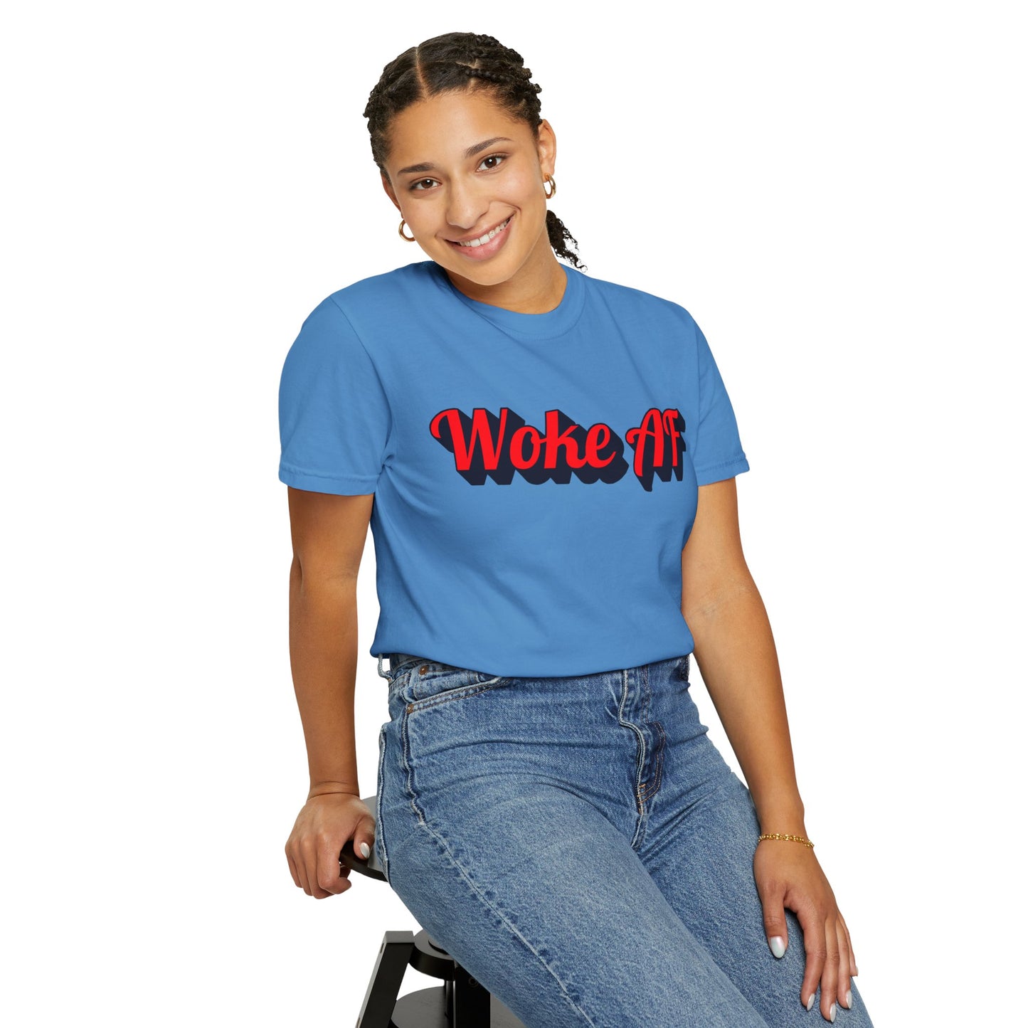 Woke AF Unisex T-Shirt - T-Shirt | A quirky, joy-filled design from Have Fun Spread Joy.