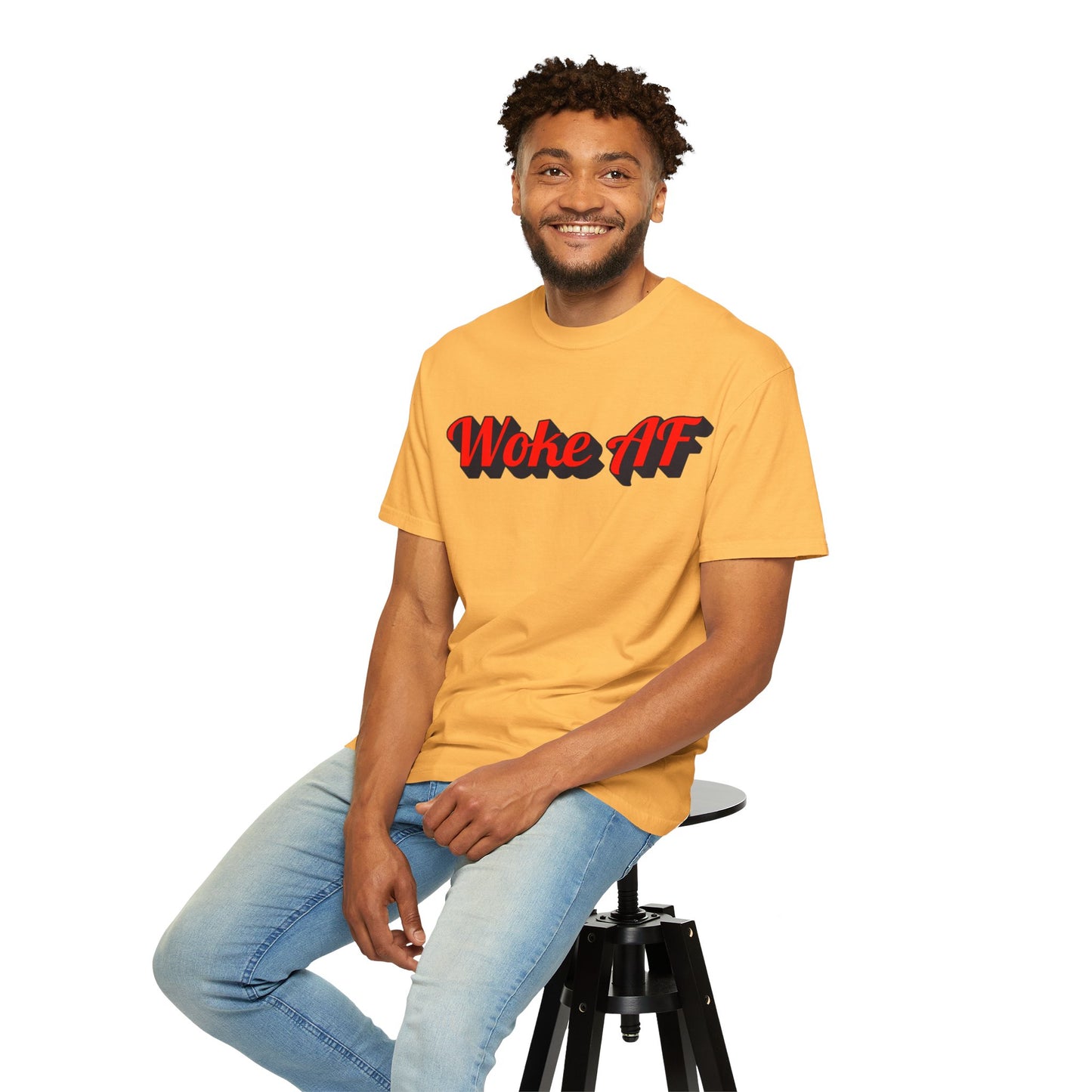 Woke AF Unisex T-Shirt - T-Shirt | A quirky, joy-filled design from Have Fun Spread Joy.
