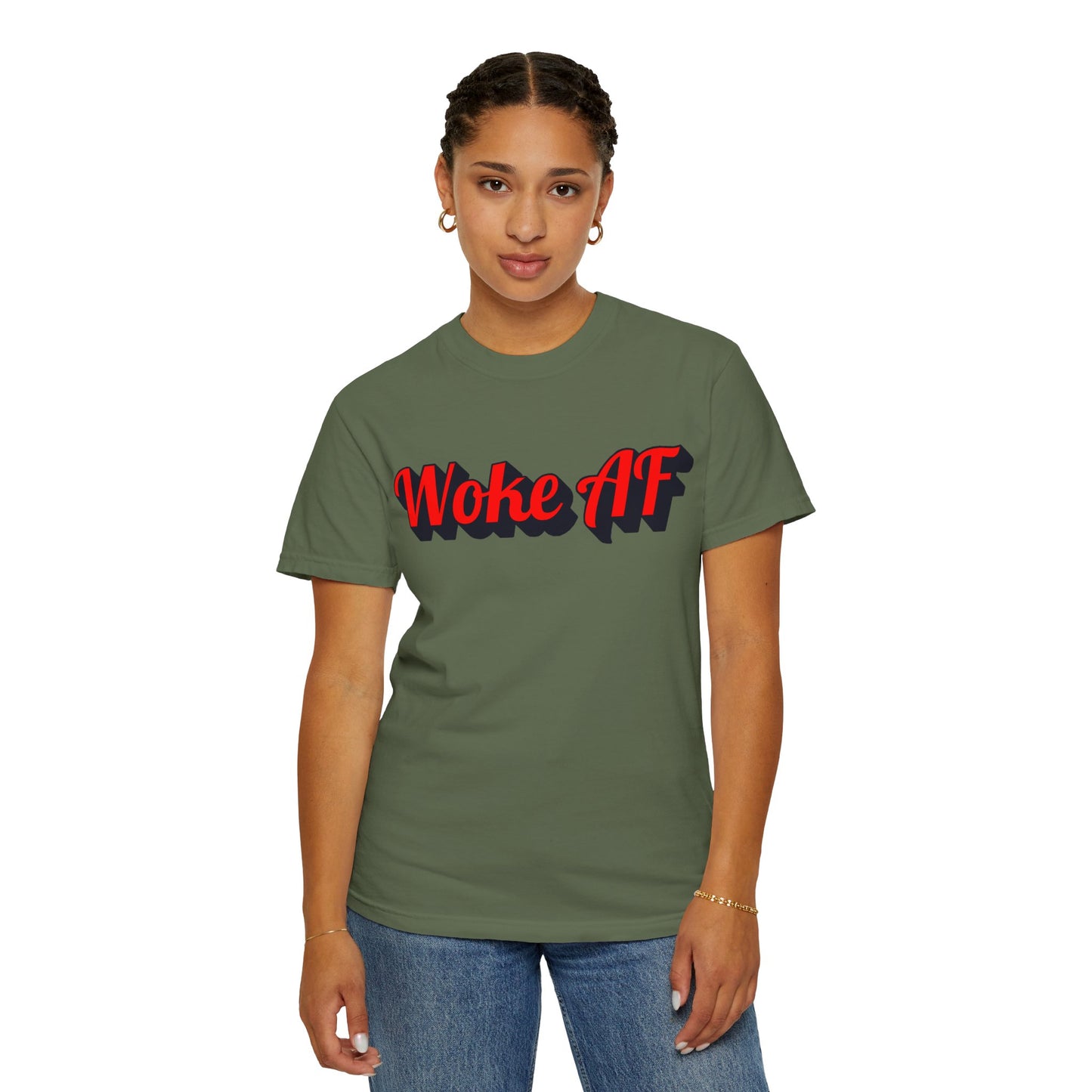 Woke AF Unisex T-Shirt - T-Shirt | A quirky, joy-filled design from Have Fun Spread Joy.