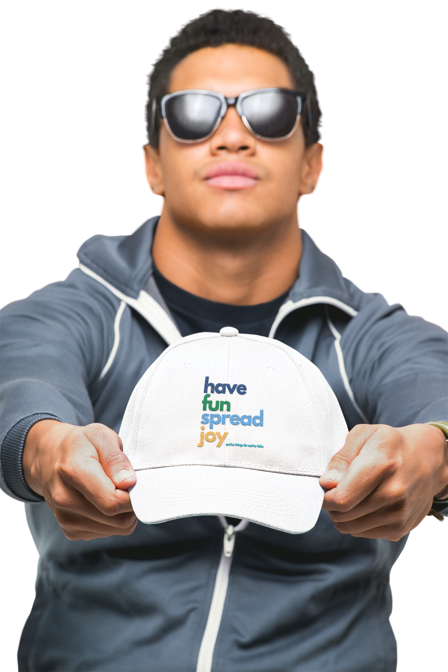 Have Fun Spread Joy Hat - Hats | A quirky, joy-filled design from Have Fun Spread Joy.