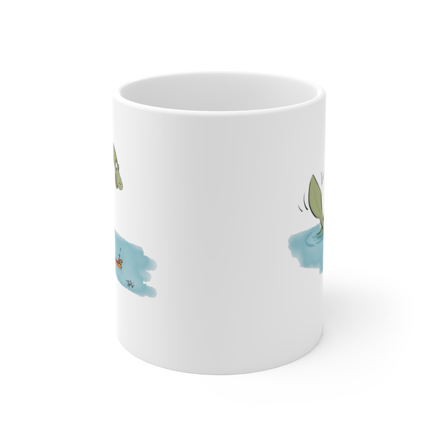 Loch Ness Monster Says Hi Coffee or Tea Mug 11oz