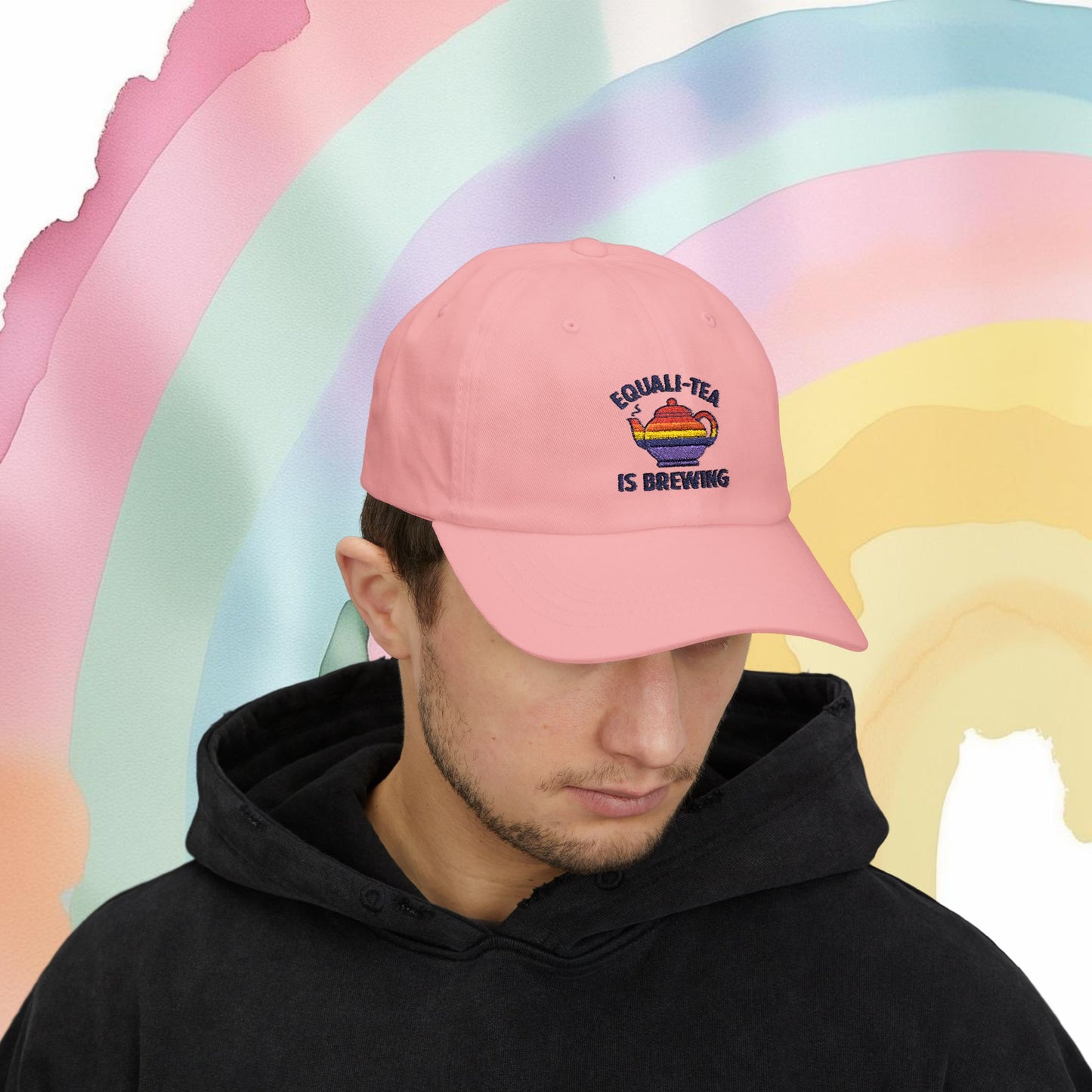 Equali-Tea Is Brewing Hat - Hats | A quirky, joy-filled design from Have Fun Spread Joy.