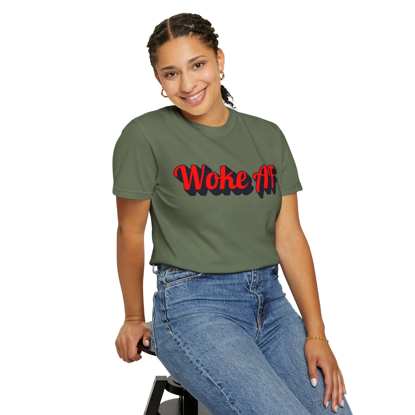 Woke AF Unisex T-Shirt - T-Shirt | A quirky, joy-filled design from Have Fun Spread Joy.