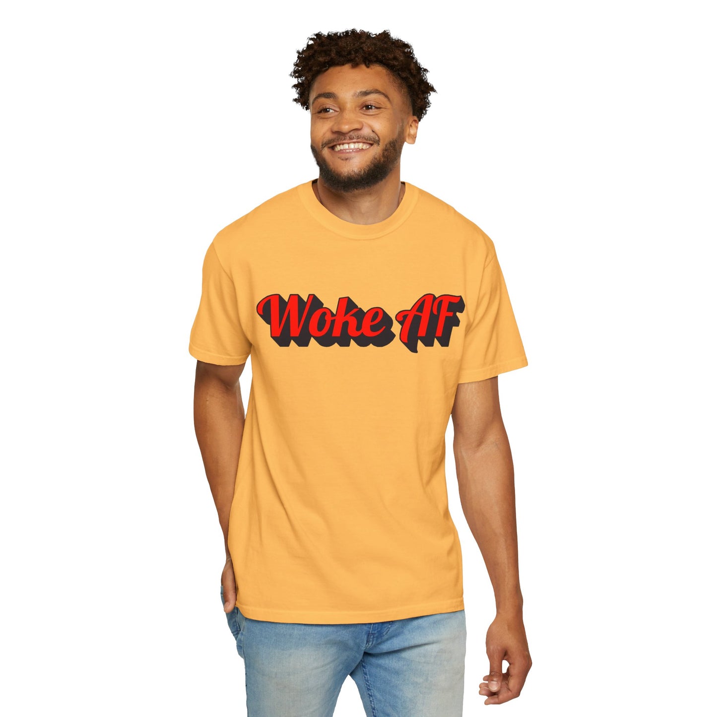 Woke AF Unisex T-Shirt - T-Shirt | A quirky, joy-filled design from Have Fun Spread Joy.
