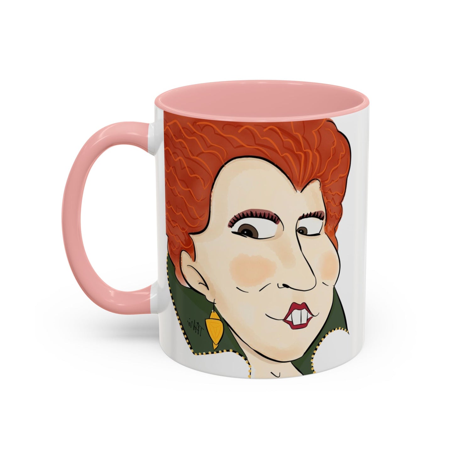 Illustrated Winifred Sanderson-Inspired Coffee or Tea Mug (11, 15oz)