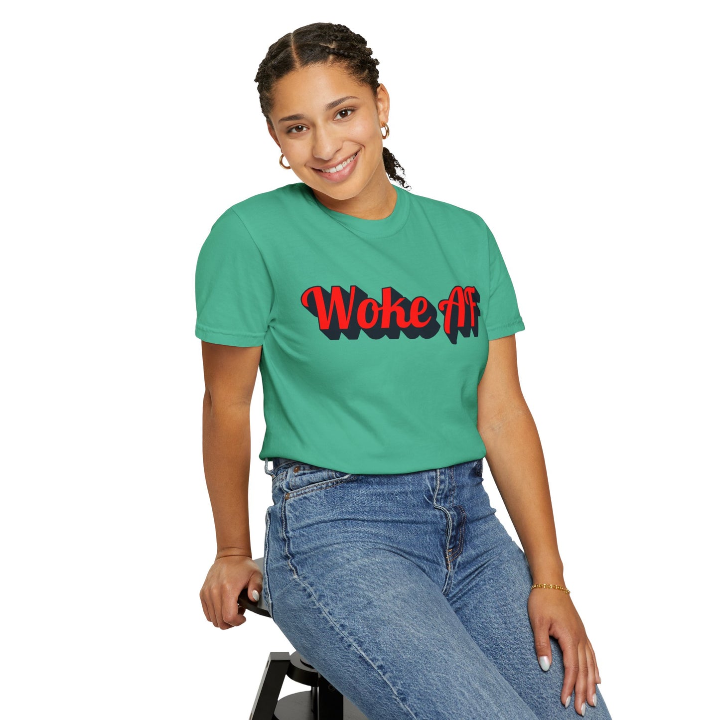 Woke AF Unisex T-Shirt - T-Shirt | A quirky, joy-filled design from Have Fun Spread Joy.