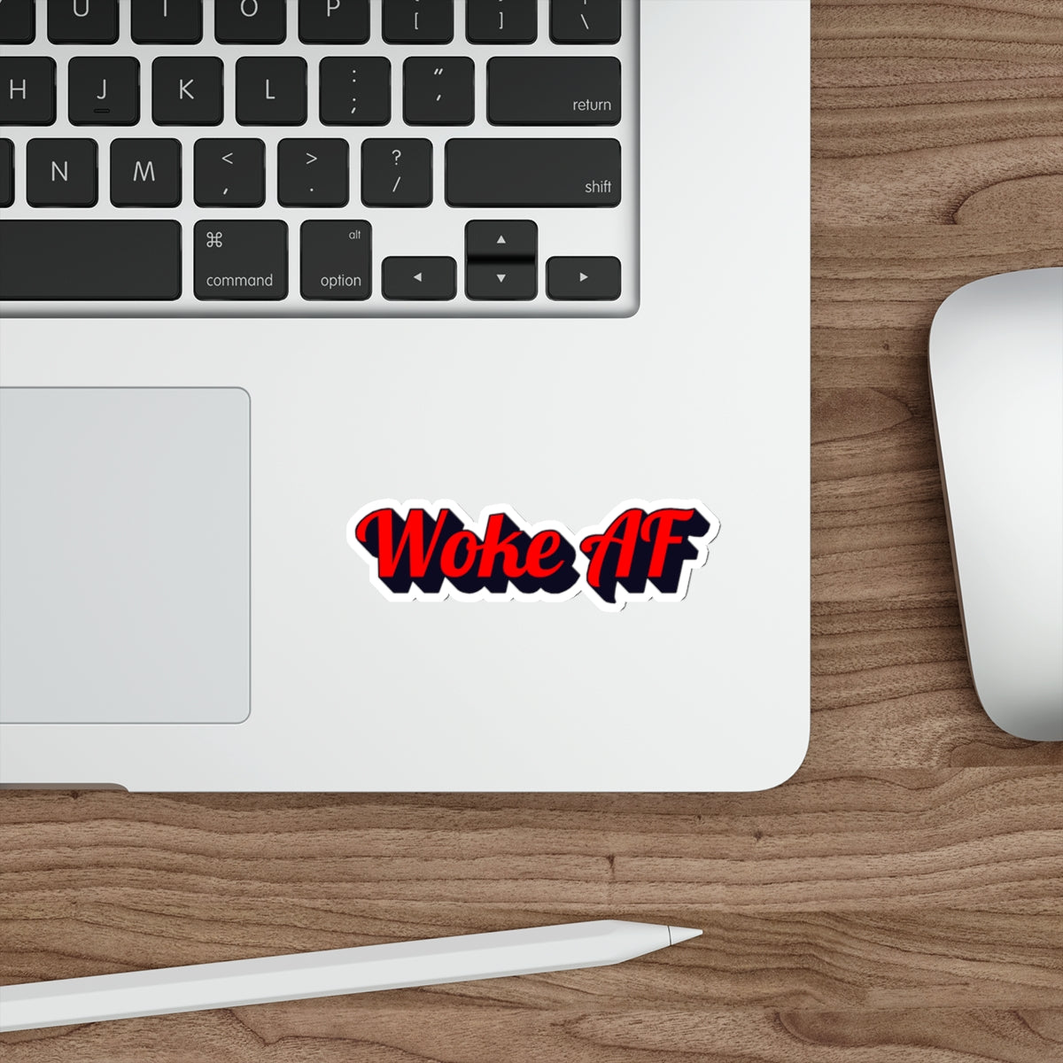 Woke AF Die-Cut Stickers | Social Justice Vibes | Eco-Friendly Decor