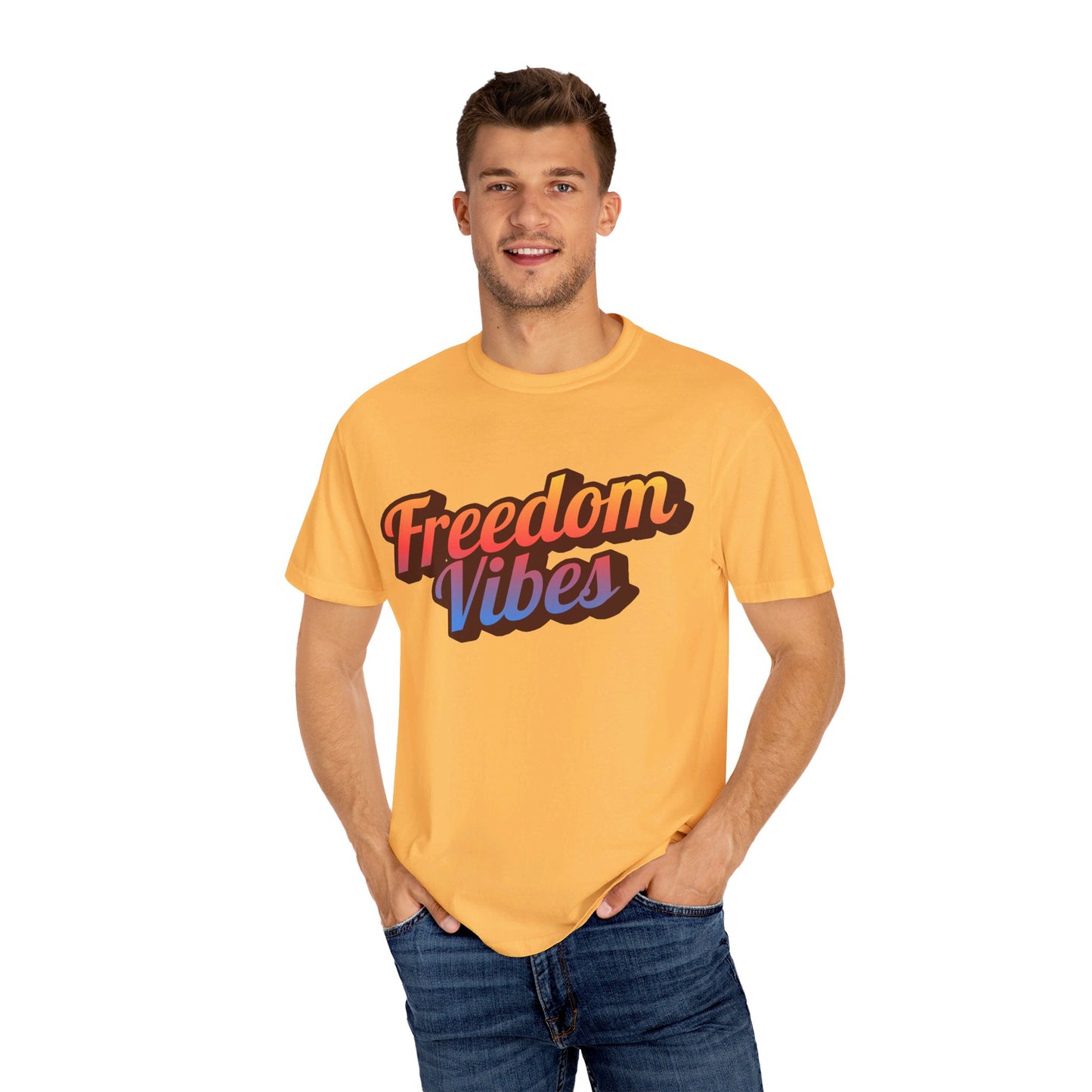 Freedom Vibes | Unisex Garment-Dyed T-shirt
