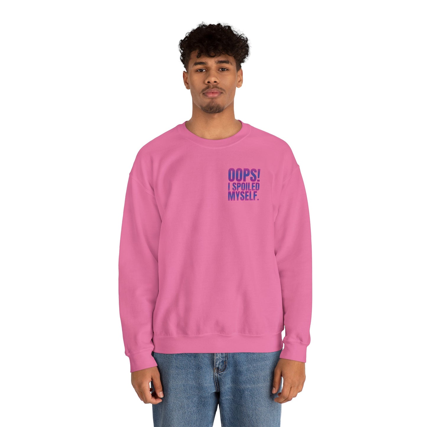 Embroidered Crewneck Sweatshirt - Oops! I spoiled myself.