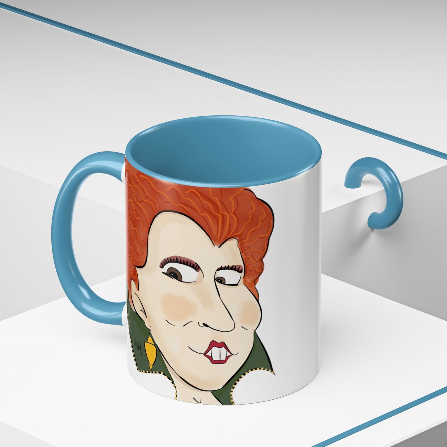 Illustrated Winifred Sanderson-Inspired Coffee or Tea Mug (11, 15oz)