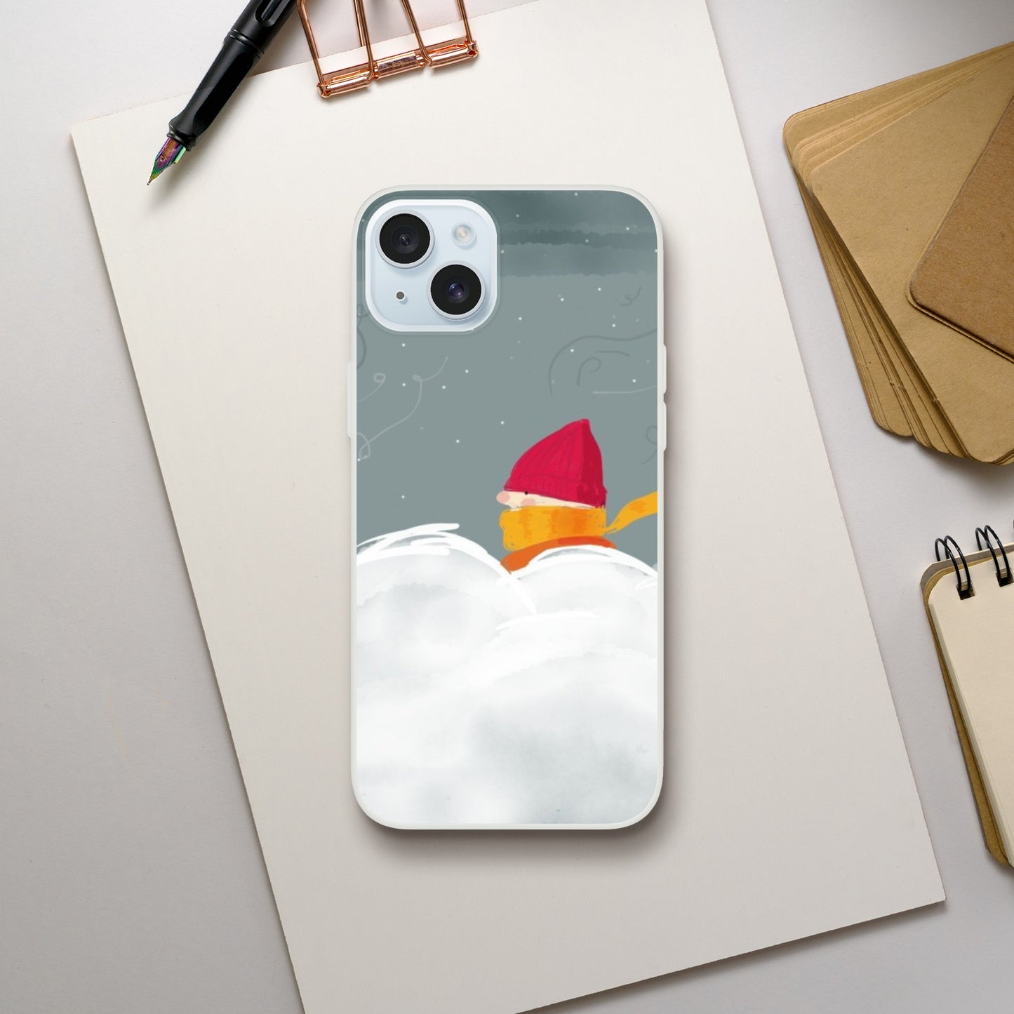 Wintry Walk | Flexi case - Phone Cases | A quirky, joy-filled design from Have Fun Spread Joy.