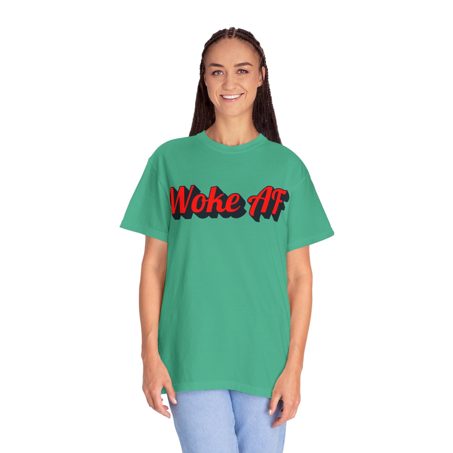 Woke AF Unisex T-Shirt - T-Shirt | A quirky, joy-filled design from Have Fun Spread Joy.