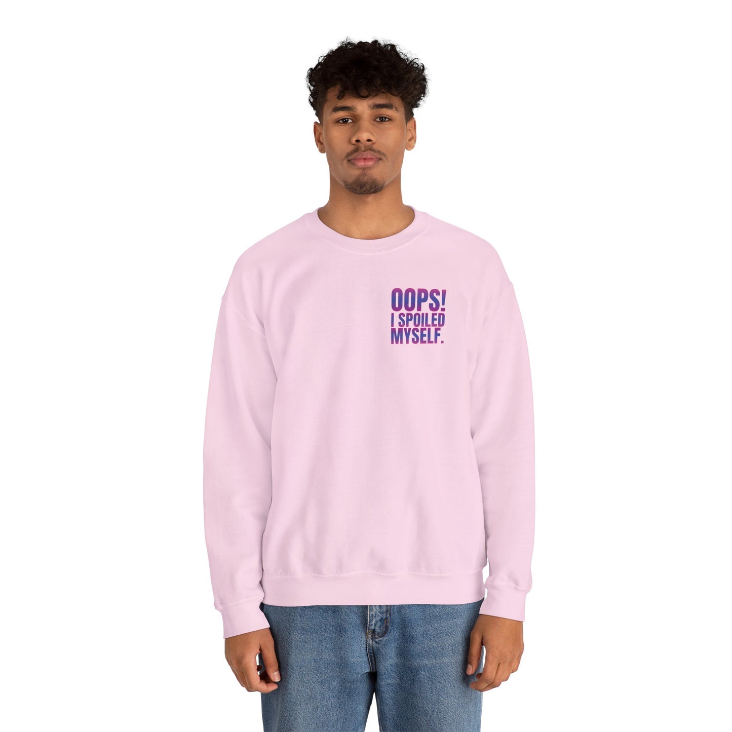 Embroidered Crewneck Sweatshirt - Oops! I spoiled myself.