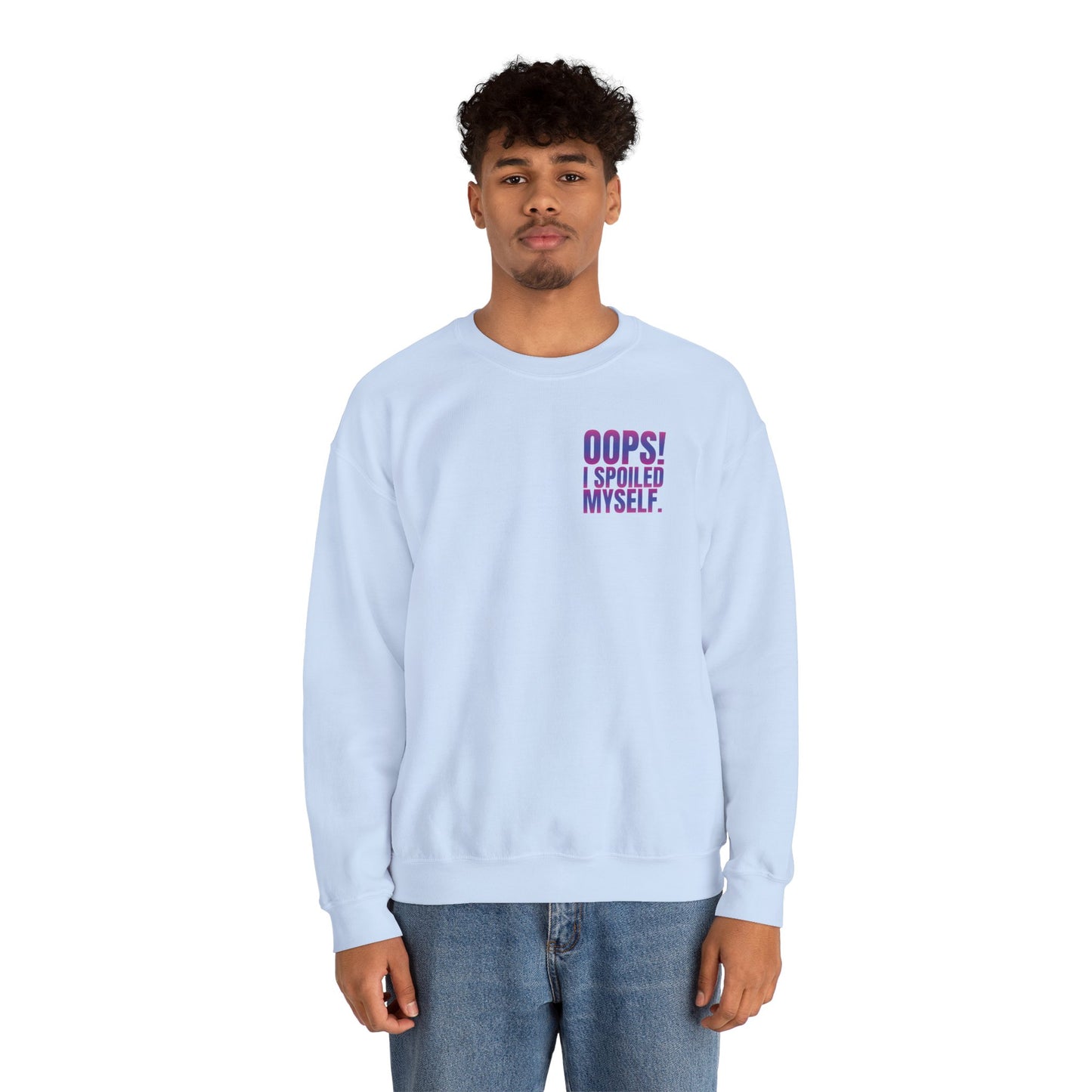 Embroidered Crewneck Sweatshirt - Oops! I spoiled myself.