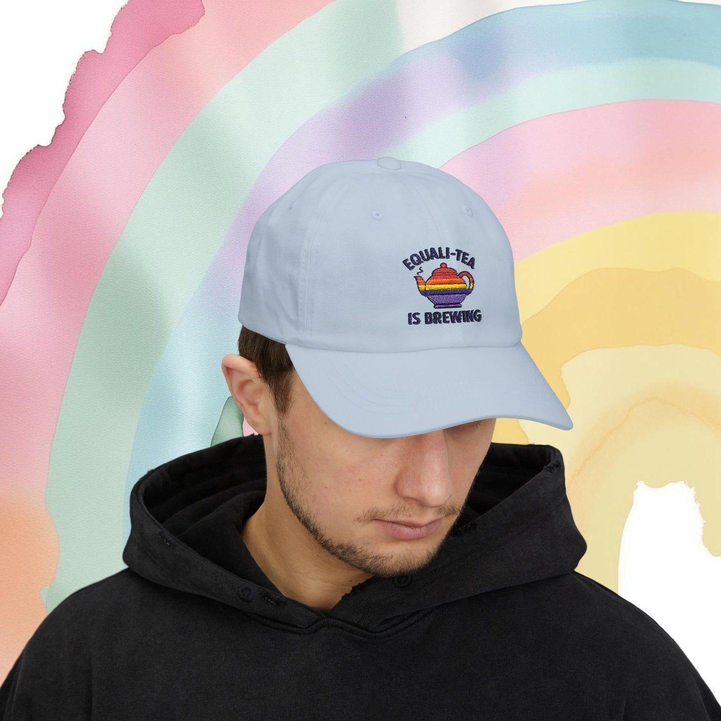 Equali-Tea Is Brewing Hat - Hats | A quirky, joy-filled design from Have Fun Spread Joy.