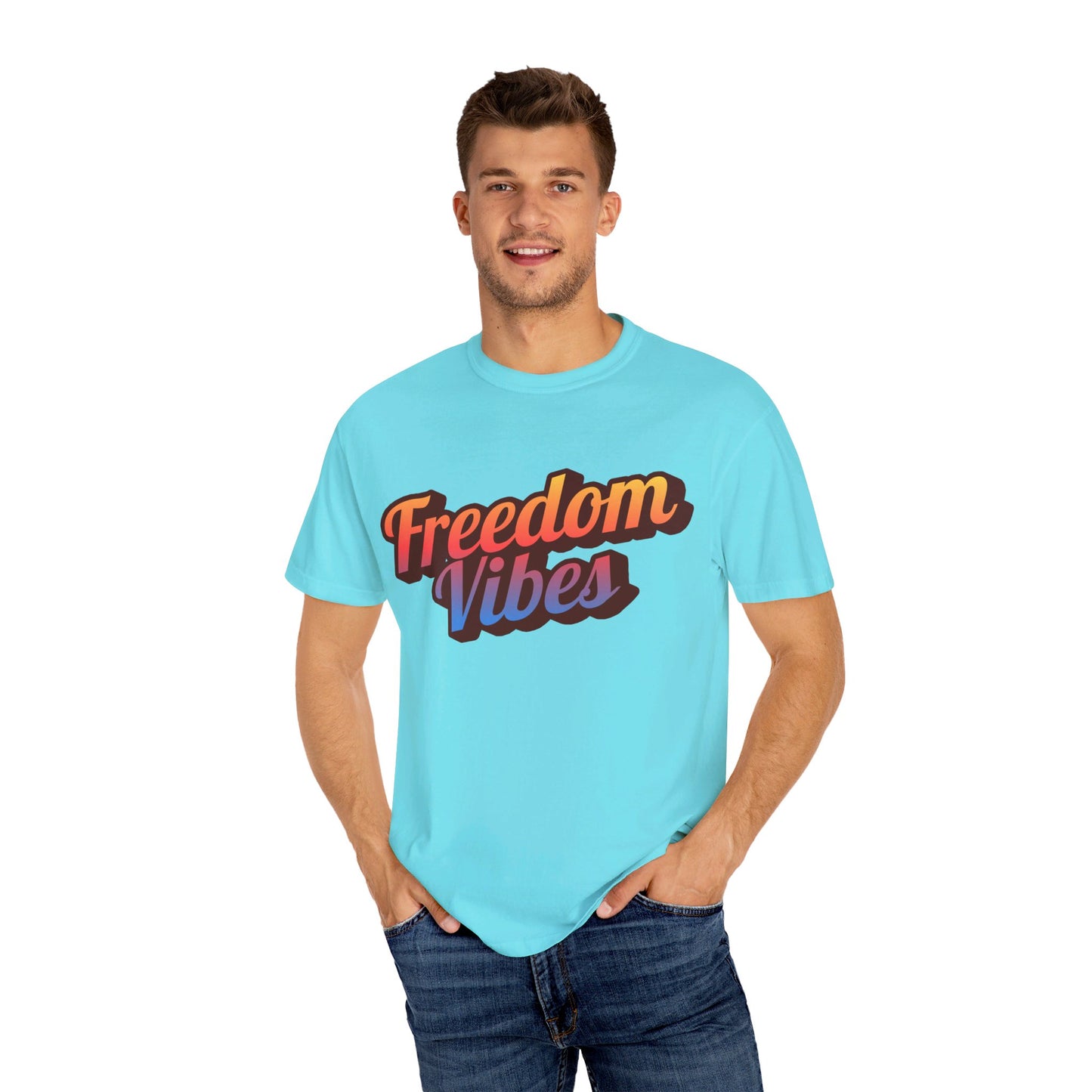 Freedom Vibes | Unisex Garment-Dyed T-shirt