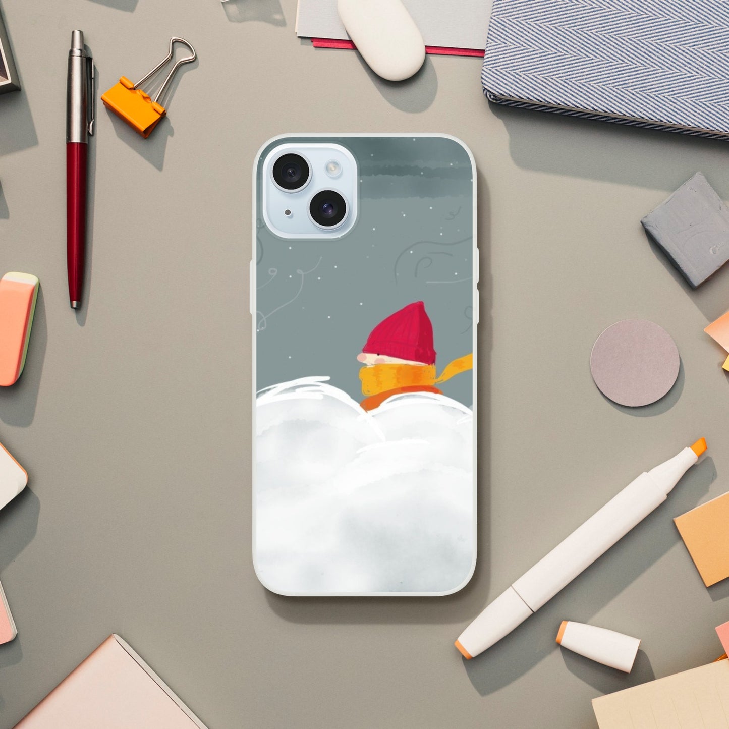 Wintry Walk | Flexi case - Phone Cases | A quirky, joy-filled design from Have Fun Spread Joy.