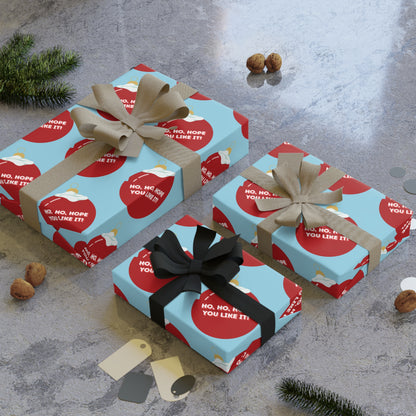 Ho Ho Hope You Like It | Christmas Gift Wrapping Paper Rolls, 1pc - Home Decor | A quirky, joy-filled design from Have Fun Spread Joy.