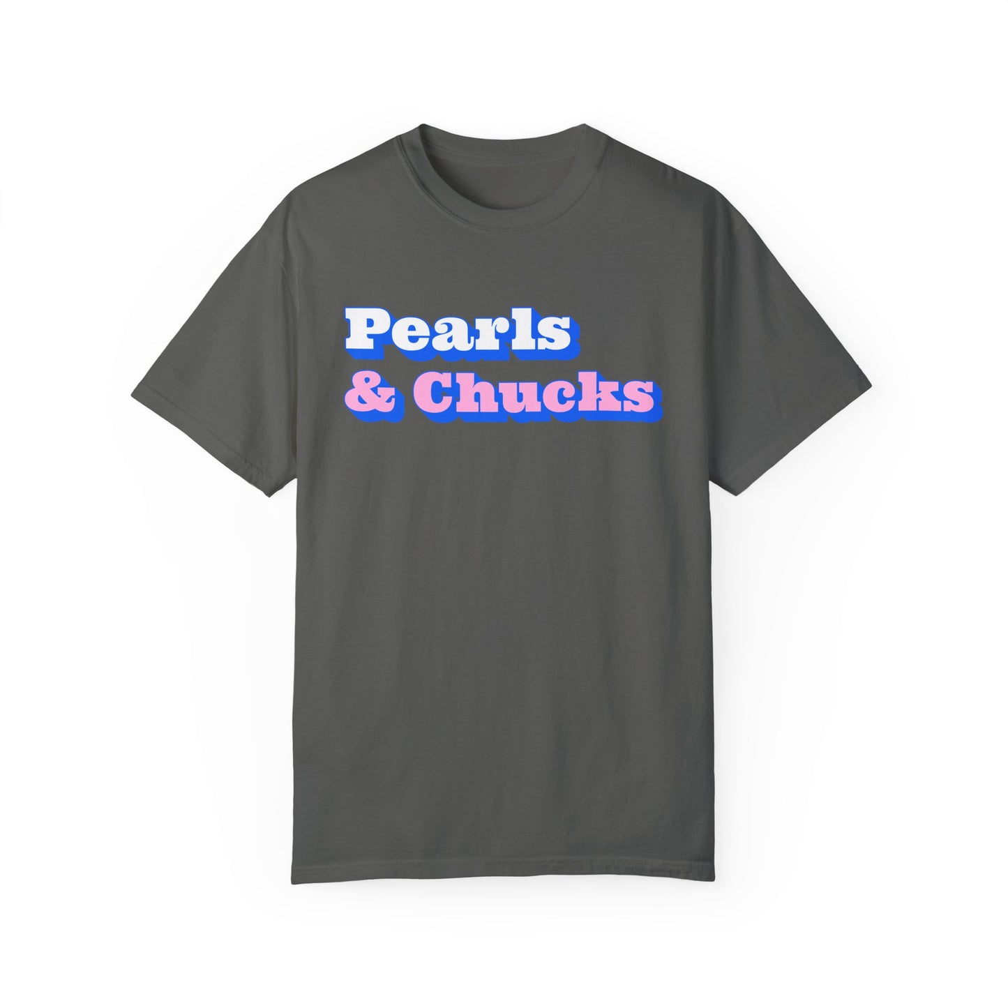 Pearls & Chucks General (Unisex Garment-Dyed T-shirt)