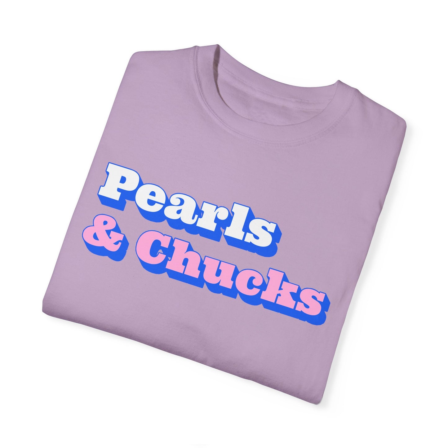 Pearls & Chucks General (Unisex Garment-Dyed T-shirt)