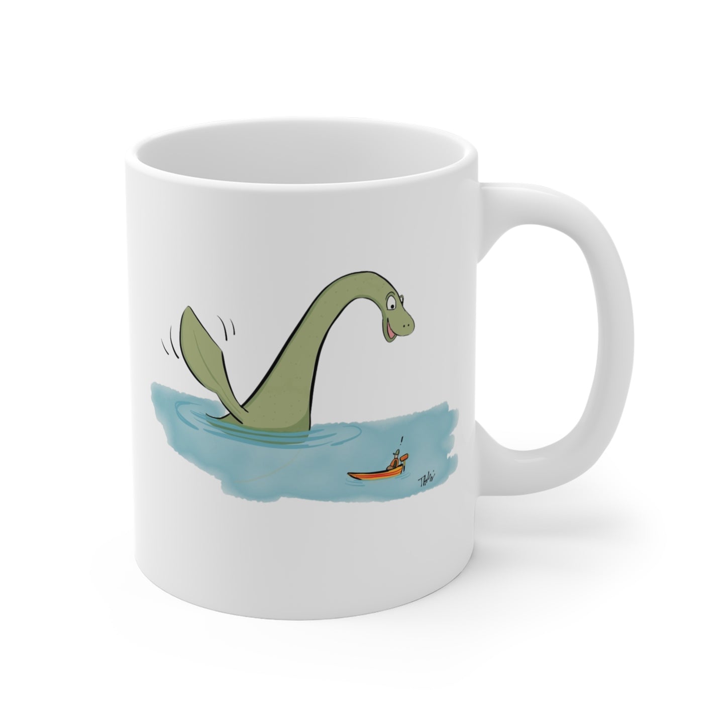 Loch Ness Monster Says Hi Coffee or Tea Mug 11oz