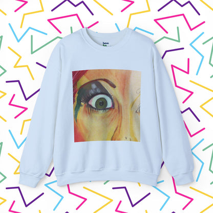All Through the Sweatshirt | Unisex Heavy Blend™ Crewneck Sweatshirt - Sweatshirt | A quirky, joy-filled design from Have Fun Spread Joy.