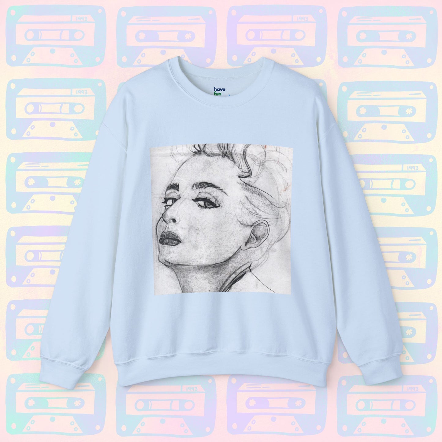 Living in a Material Sweatshirt 💋 | Unisex Heavy Blend™ Crewneck Sweatshirt