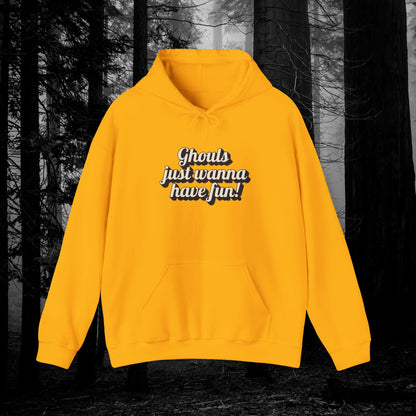 Ghouls Just Wanna Have Fun | Unisex Heavy Blend™ Hooded Sweatshirt - Hoodie | A quirky, joy-filled design from Have Fun Spread Joy.