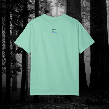 If You Haunt It, Flaunt It Illustrated Tee | Unisex Garment-Dyed T-shirt - T-Shirt | A quirky, joy-filled design from Have Fun Spread Joy.