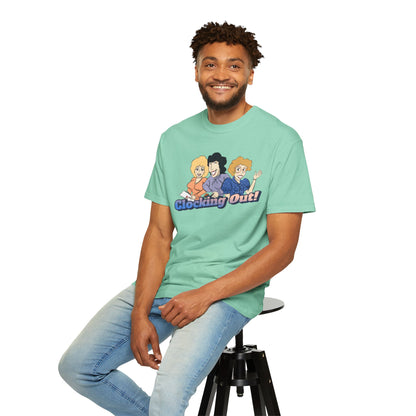 Working 9 to Fabulous | Unisex Garment-Dyed T-shirt - T-Shirt | A quirky, joy-filled design from Have Fun Spread Joy.