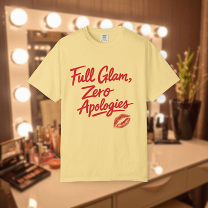 Full Glam, Zero Apologies | Unisex Graphic Crewneck T-Shirt
