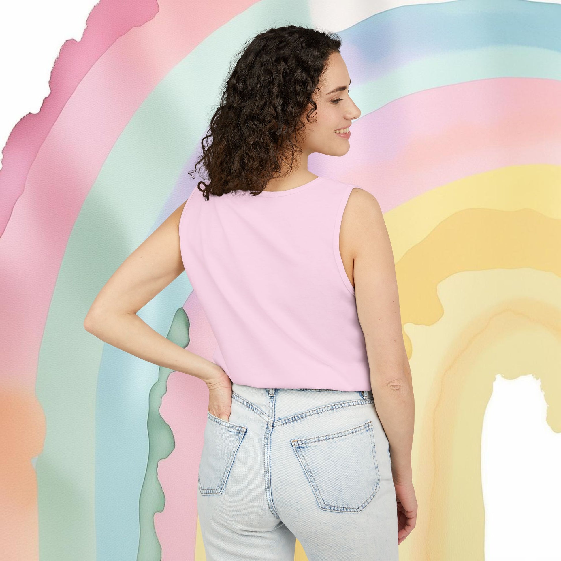 Hot Queer Summer Unisex Tank Top – LGBTQ+ Pride Clothing - Tank Top | A quirky, joy-filled design from Have Fun Spread Joy.