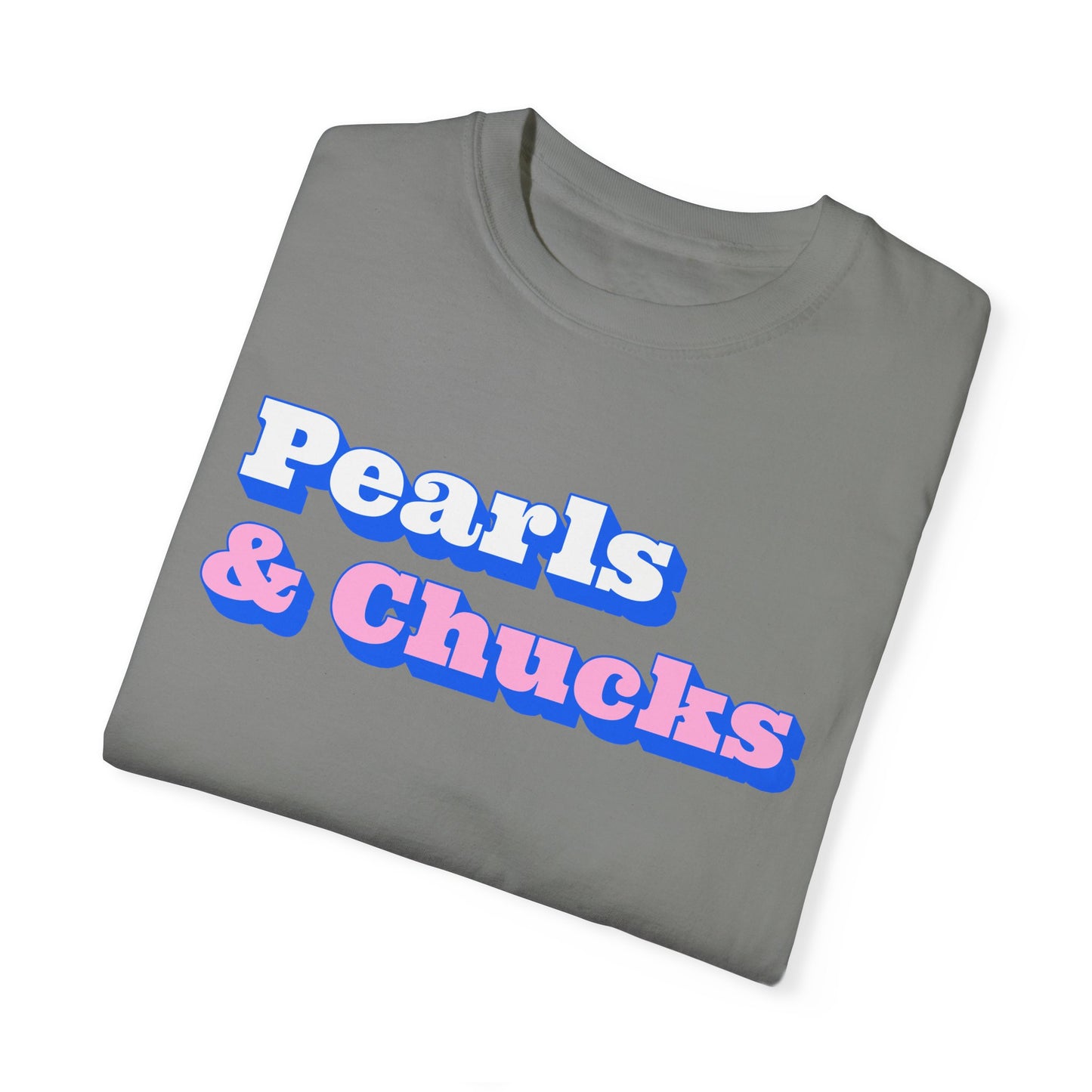 Pearls & Chucks General (Unisex Garment-Dyed T-shirt)