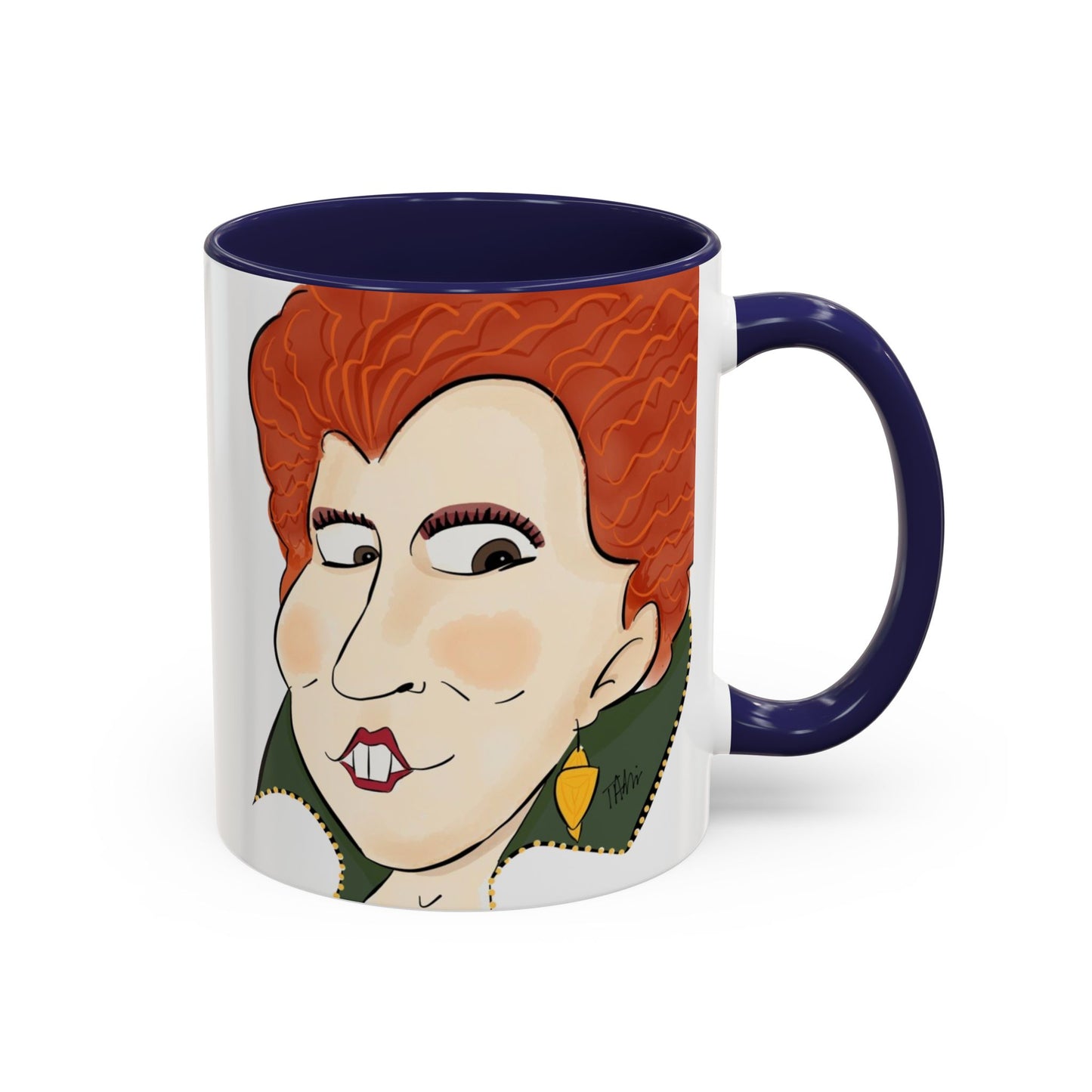 Illustrated Winifred Sanderson-Inspired Coffee or Tea Mug (11, 15oz)