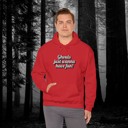 Ghouls Just Wanna Have Fun | Unisex Heavy Blend™ Hooded Sweatshirt - Hoodie | A quirky, joy-filled design from Have Fun Spread Joy.
