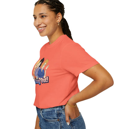 Working 9 to Fabulous | Unisex Garment-Dyed T-shirt - T-Shirt | A quirky, joy-filled design from Have Fun Spread Joy.