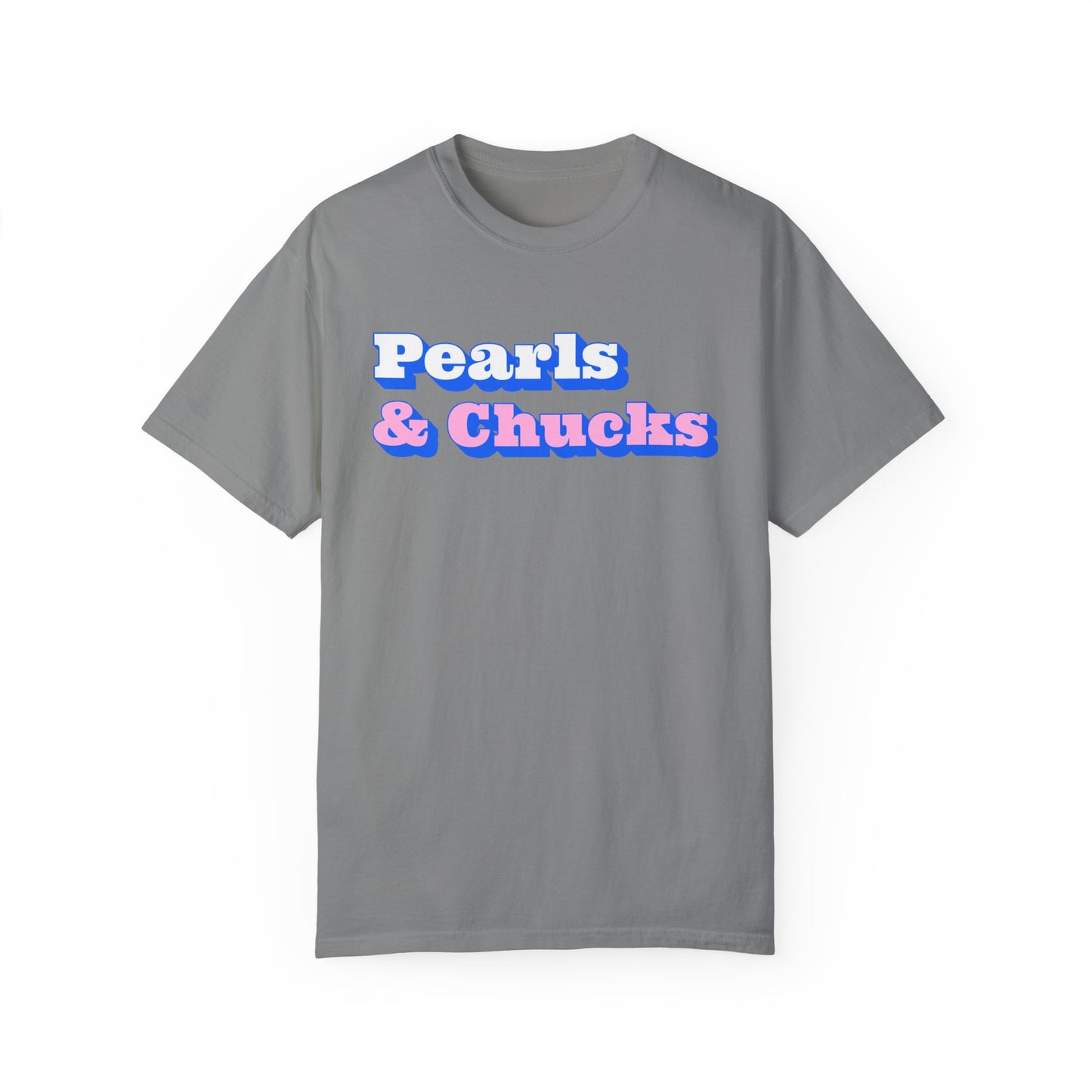 Pearls & Chucks General (Unisex Garment-Dyed T-shirt)